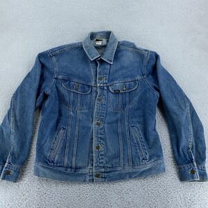 Vintage Lee Riders Denim Jacket Tag 42 L Trucker Western 90s Jean Coat